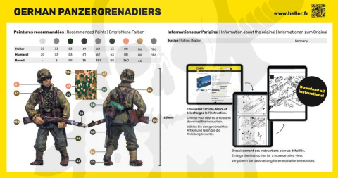 Heller 49606 German Panzergrenadiers Niemiecka piechota 1:72