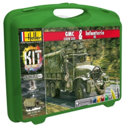 Heller 60996 Constructor Kit GMC CCKW 353 + Infanterie US 1:72
