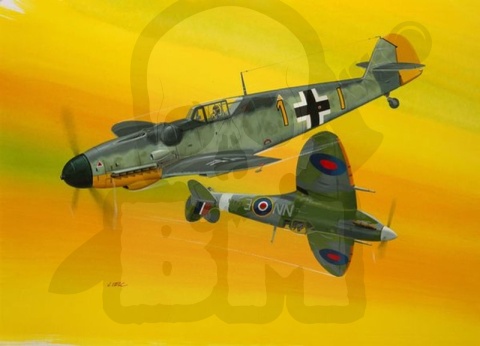 Revell 03710 Combat Set Bf109G-10 + Spitfire Mk.V 1:72