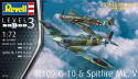 Revell 03710 Combat Set Bf109G-10 + Spitfire Mk.V 1:72