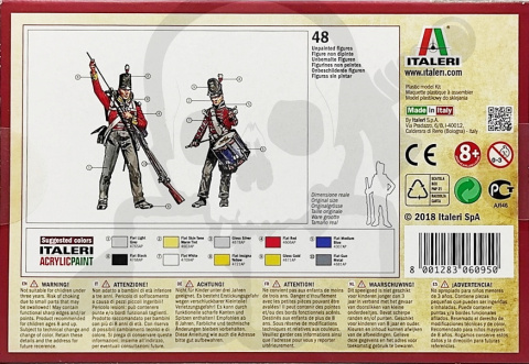 1:72 Napoleonic Wars British Infantry 1815