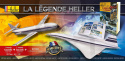 Heller 52324 Starter Set - La Legende: Concorde + Caravelle + książka - 1:100
