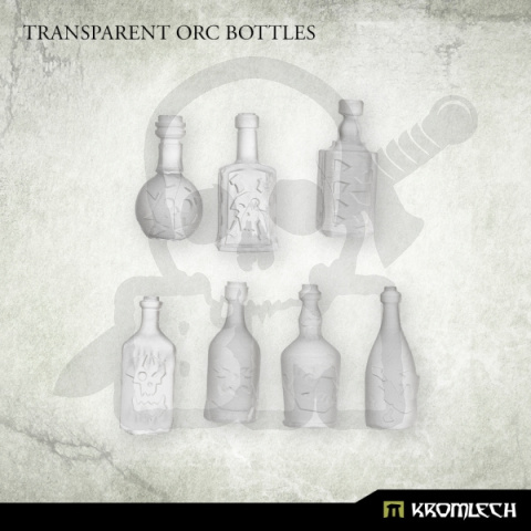 Transparent Orc Bottles - 14 szt.