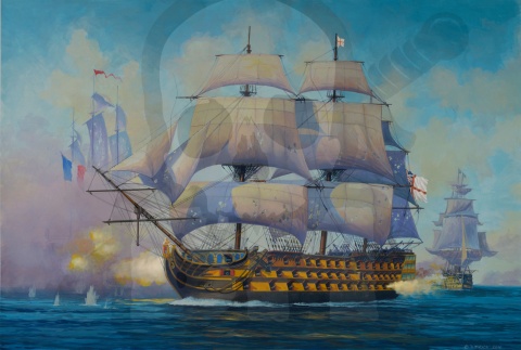 Revell 65819 zestaw H.M.S. Victory 1:450 + farbki