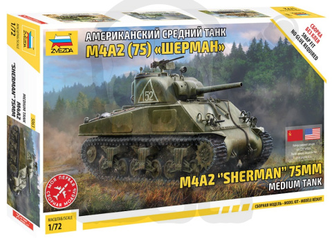 1:72 M4A2 75mm Sherman Medium Tank