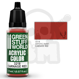 Acrylic Color Paint - Carnage Red farba akrylowa 17ml