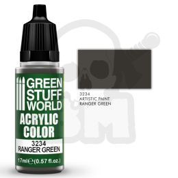 Acrylic Color Paint - Ranger Green farba akrylowa 17ml