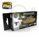 Ammo Mig 7100 Farby Early German Colors Camouflage colors used from 1939 to 1944 Set