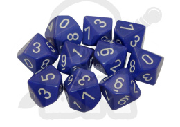 Kostki fioletowe RPG K10 10szt. kości kostka