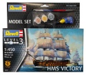 Revell 65819 zestaw H.M.S. Victory 1:450 + farbki