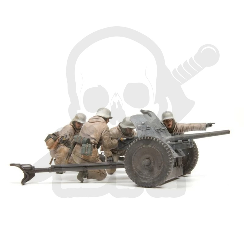 Zvezda Modellbausatz 1:35 - Deutsche PAK 36 Mit Mannschaft (142 Teile) | WWII Artillerie