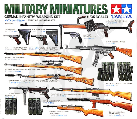 1:35 Tamiya 35111 German Infantry Weapons