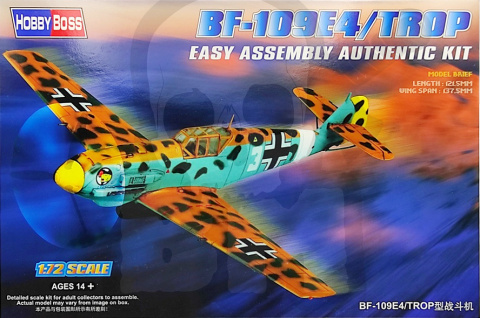 Hobby Boss 80261 Messerschmitt Bf-109E4/Trop 1:72