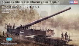 Hobby Boss 82903 Niemieckie działo kolejowe Leopold 280mm K5 (E) - 1:72