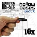 Hollow Plastic Bases Black 40mm