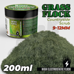 Static Grass Flock 9-12mm Countryside Scrub 200 ml