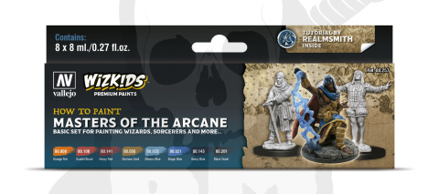 Vallejo 80257 Wizkids Zestaw 8 farb Masters of the Arcane