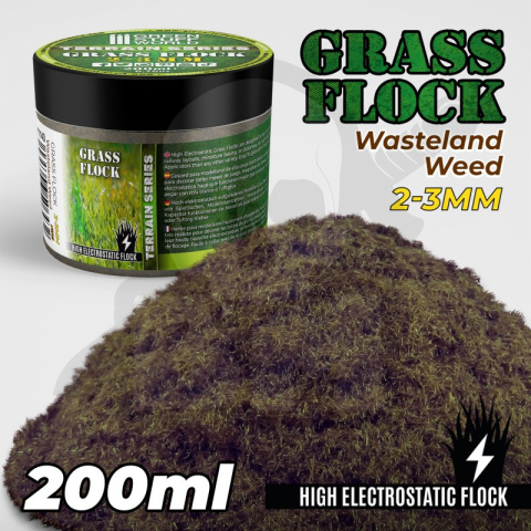 Static Grass Flock 2-3mm Wasteland Weed 200 ml