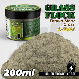 Static Grass Flock 2-3mm Brown Moor Grass 200 ml