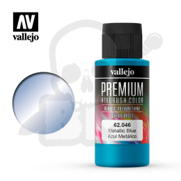 Vallejo 62046 Premium Airbrush Color 60ml Metallic Blue