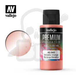 Vallejo 62043 Premium Airbrush Color 60ml Metallic Orange