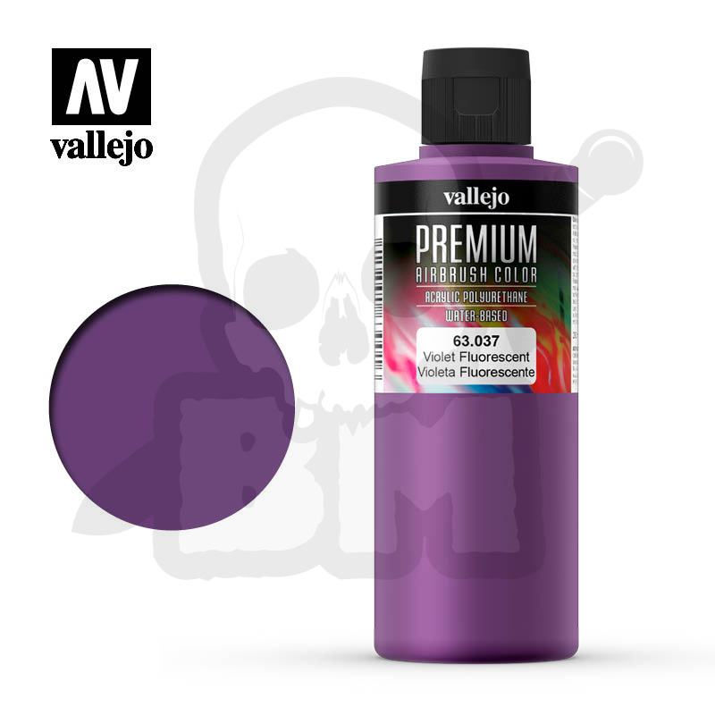 Vallejo 63037 Premium Airbrush Color 200ml Violet Fluorescent