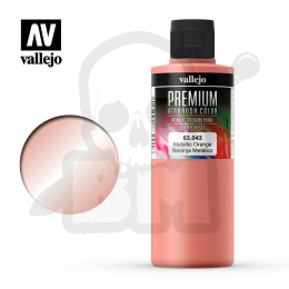 Vallejo 63043 Premium Airbrush Color 200ml Orange Metallic
