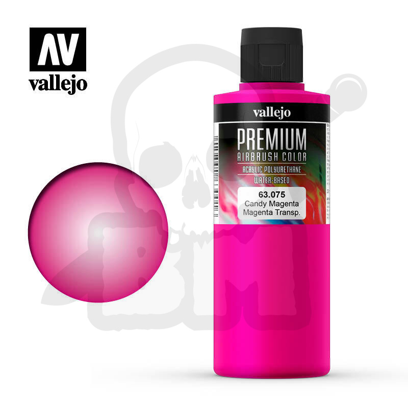 Vallejo 63075 Premium Airbrush Color 200ml Candy Magenta