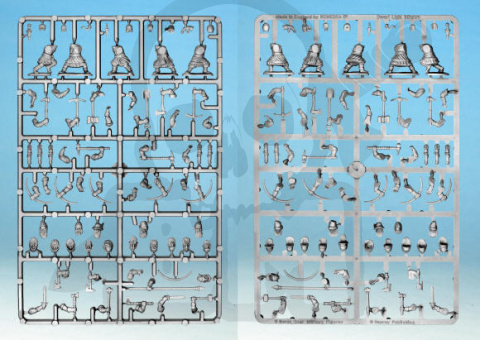 Dwarf Light Infantry - krasnoludy - 5 szt.