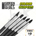 Pędzle silikonowe - Color Shapers BLACK Size 0 - 5 szt.