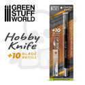 Profesional Metal HOBBY KNIFE profesjonalny nóż + 10 ostrzy