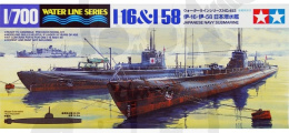 1:700 Tamiya 31453 Submarine I-16 & 1-58
