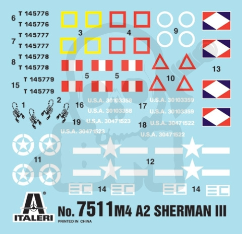 1:72 M4A2 Sherman III - 2 modele