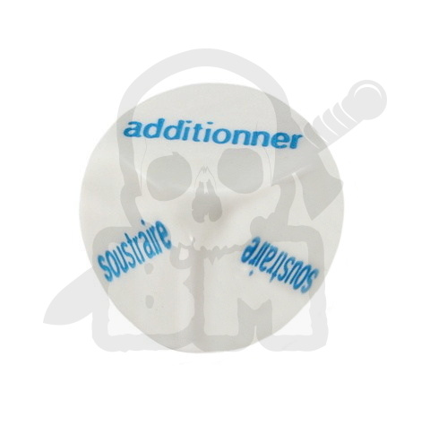 Math Operator French Word Two Function + – Dice 20 mm kostka K6 matematyczna językowa francuska