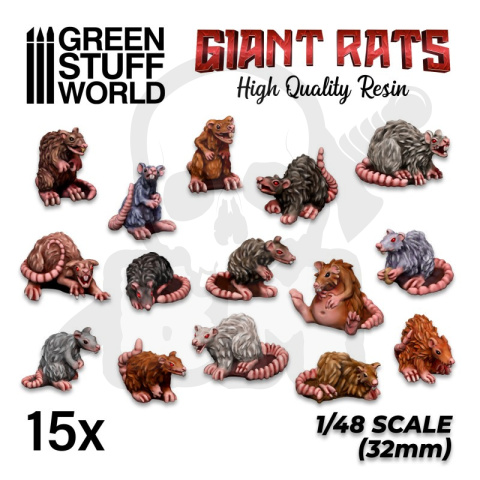 Giants Rats Resin Set żywiczne szczury 15 szt.
