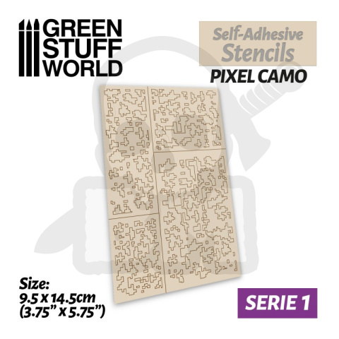 Szablony samoprzylepne - Pixel Camo