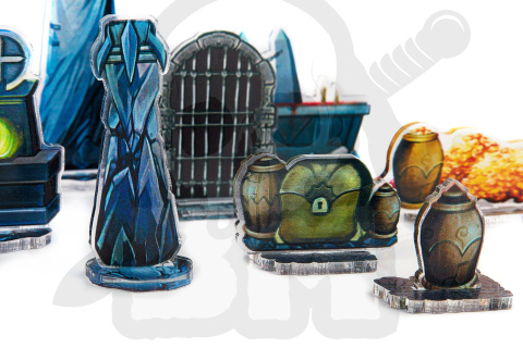 e-Raptor RPG Objects DUNGEON - objekty RPG Loch 28szt.