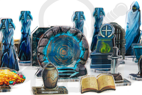 e-Raptor RPG Objects DUNGEON - objekty RPG Loch 28szt.