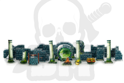 e-Raptor RPG Objects RUINS - objekty RPG Ruiny 26 szt.