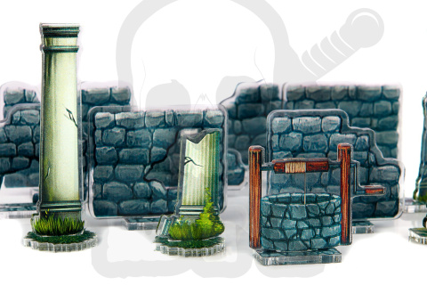 e-Raptor RPG Objects RUINS - objekty RPG Ruiny 26 szt.