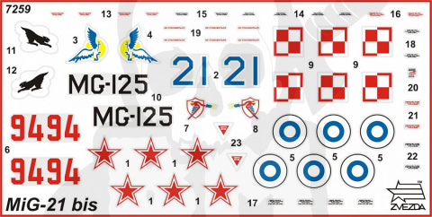 1:72 Soviet Fighter MIG-21 bis Fishbed-L