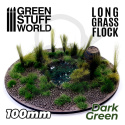 Long Grass Flock 100mm - Dark Green