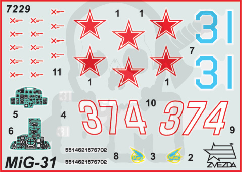 1:72 Soviet Interceptor Fighter MiG-31