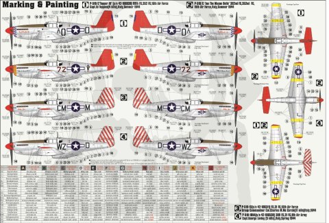 Mistercraft C-105 P-51 B-7 Mustangs over Italy 1:72