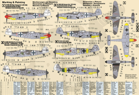 Mistercraft C-108 Bf-109G-5 R5 Roten Jager 1:72